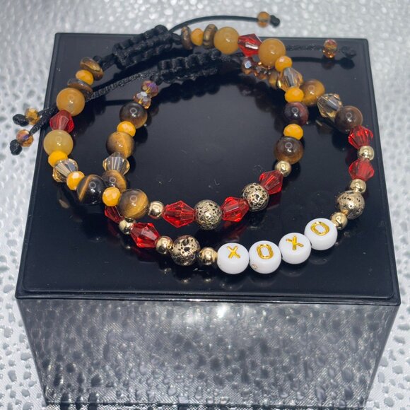 Handmade Affirmation Bracelet Set - Size 7 - Picture 1 of 3